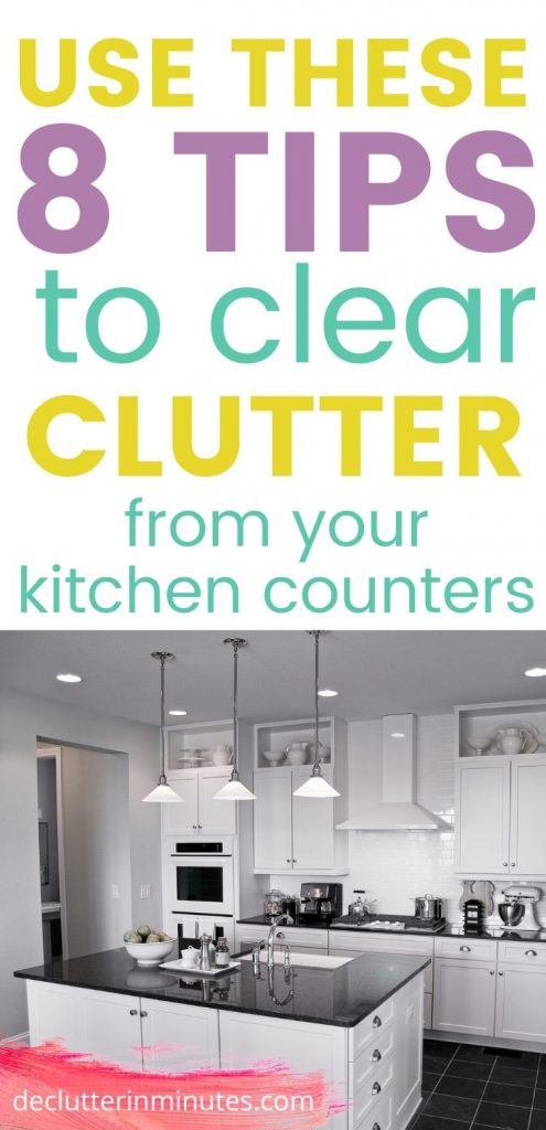 clutter free kitchen counters