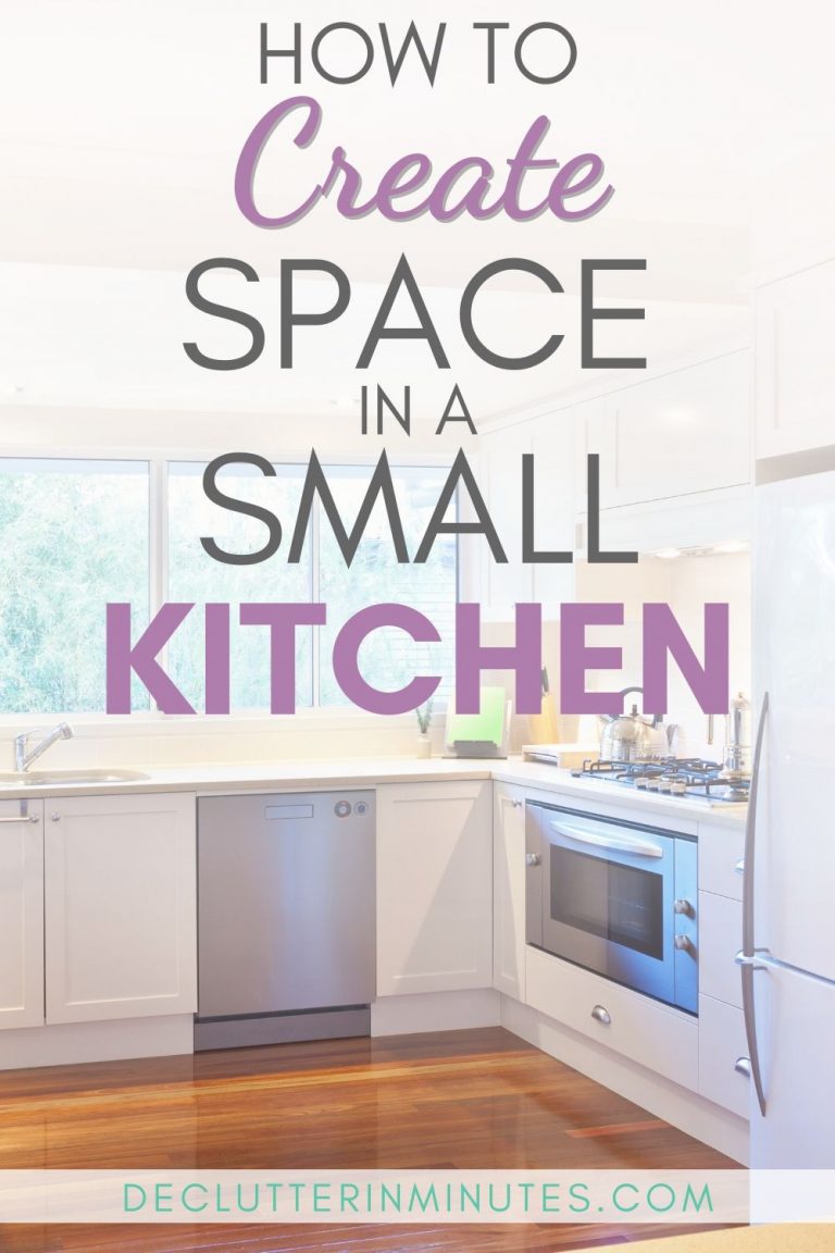 Create Space in a Small Kitchen with These Tips - Declutter in Minutes