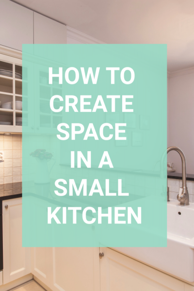 If you are frustrated with the size of your kitchen, use these tips to find a bit more space. Simple tips that you can use that will have you loving your kitchen again. #kitchentips #kitchenorganizers #declutter