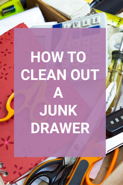 how to clean out a junk drawer