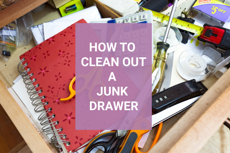 how to clean out a junk drawer