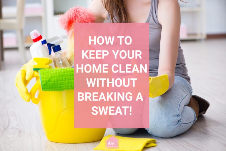Are you tired of spending your entire Saturday cleaning your home? Hate cleaning and wish there was an easier way? What if I told you there was and it might just be easier than you think. What you need is a daily, weekly, monthly cleaning plan you can use to clean a few minutes each day. Take back your Saturdays with this super simple cleaning checklist. #cleaning #cleaningchecklist #easycleaningguide #declutterinminutes