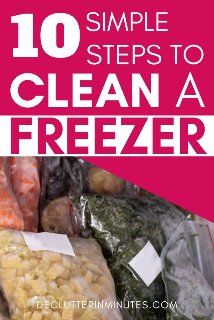 clean and organize a freezer