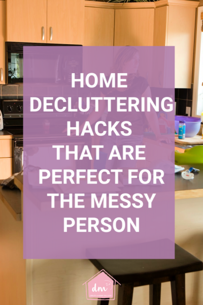 If you are a messy person than maybe a little clutter help is what you need. Home decluttering hacks that are meant for the messy and cluttered person will help you create an organized home you love. Remove the overwhelm of decluttering and use these tips to clean and organize each room in your home. #declutter #homedeclutteringtips #declutterinminutes