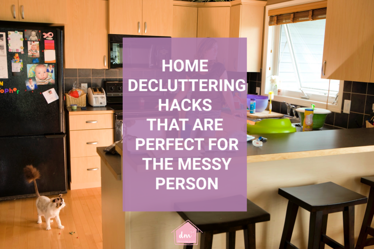 If you are a messy person than maybe a little clutter help is what you need. Home decluttering hacks that are meant for the messy and cluttered person will help you create an organized home you love. Remove the overwhelm of decluttering and use these tips to clean and organize each room in your home. #declutter #homedeclutteringtips #declutterinminutes