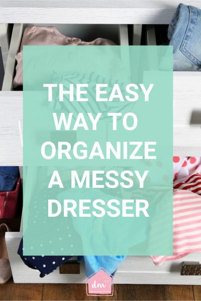 clothes drawer organization idea