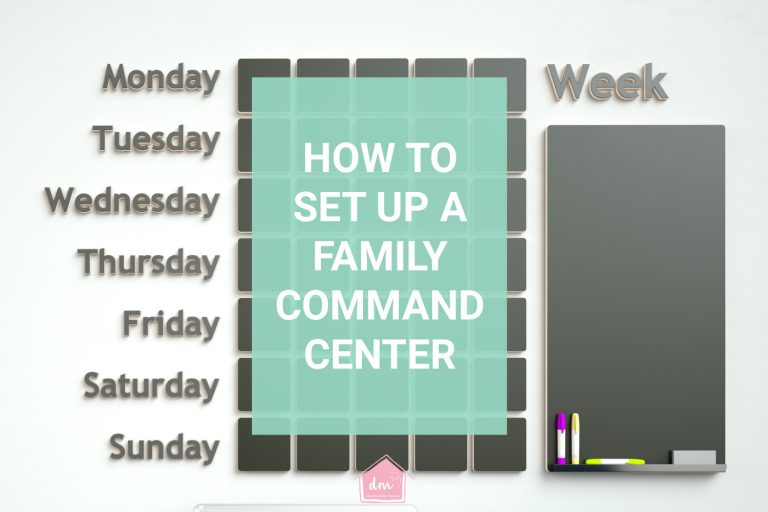 how to set up a family command center
