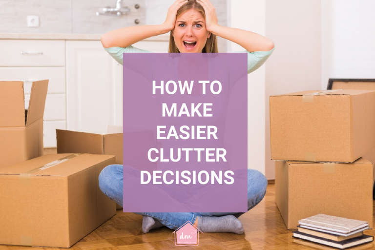 What to do with clutter. Donate and give away box