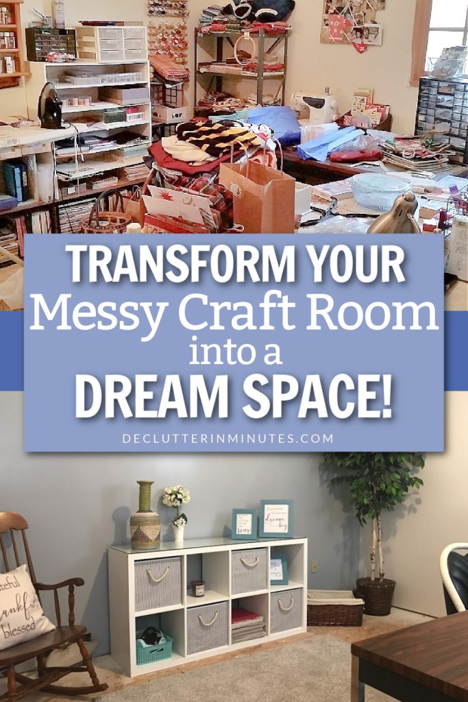 how to declutter a craft room