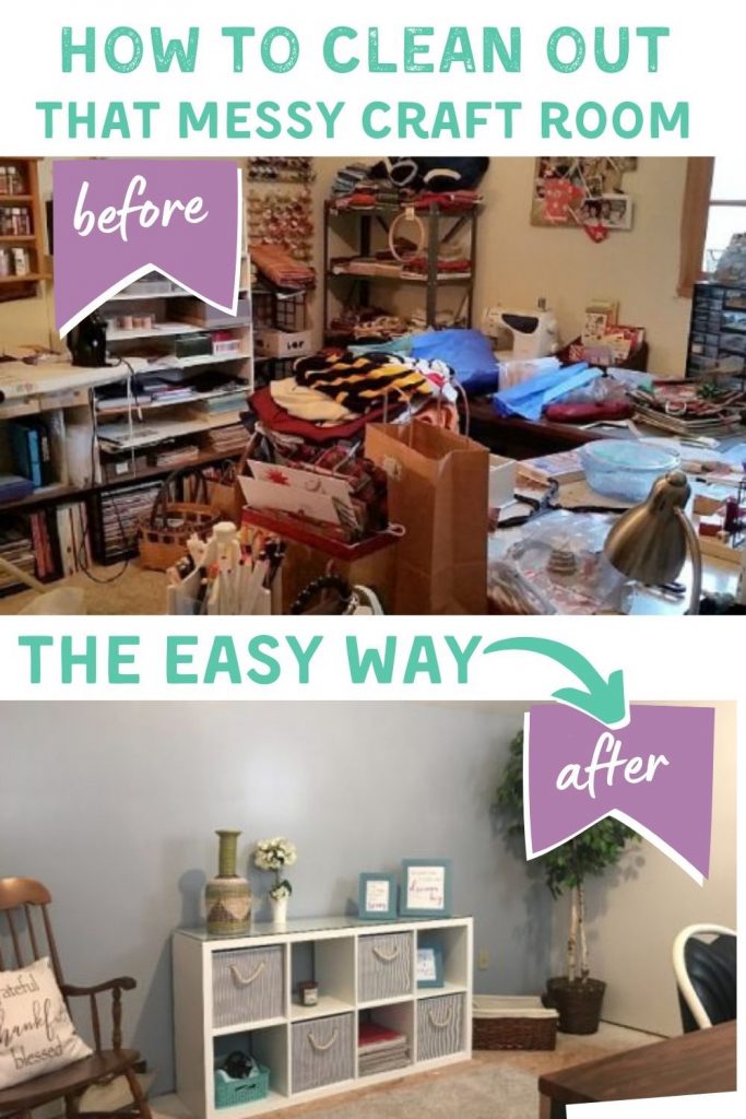 how to declutter a craft eroom