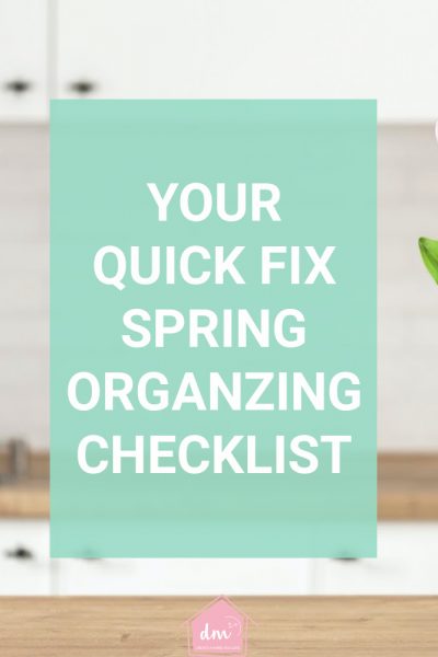 spring organizing checklist 1-2