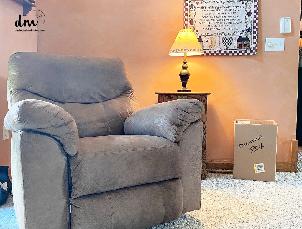 donation box in the family room copy