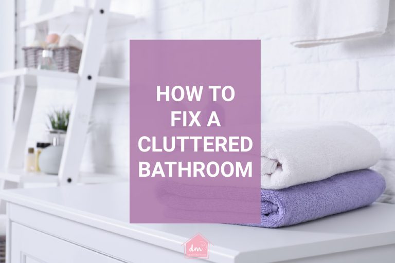 how to fix a cluttered bathroom