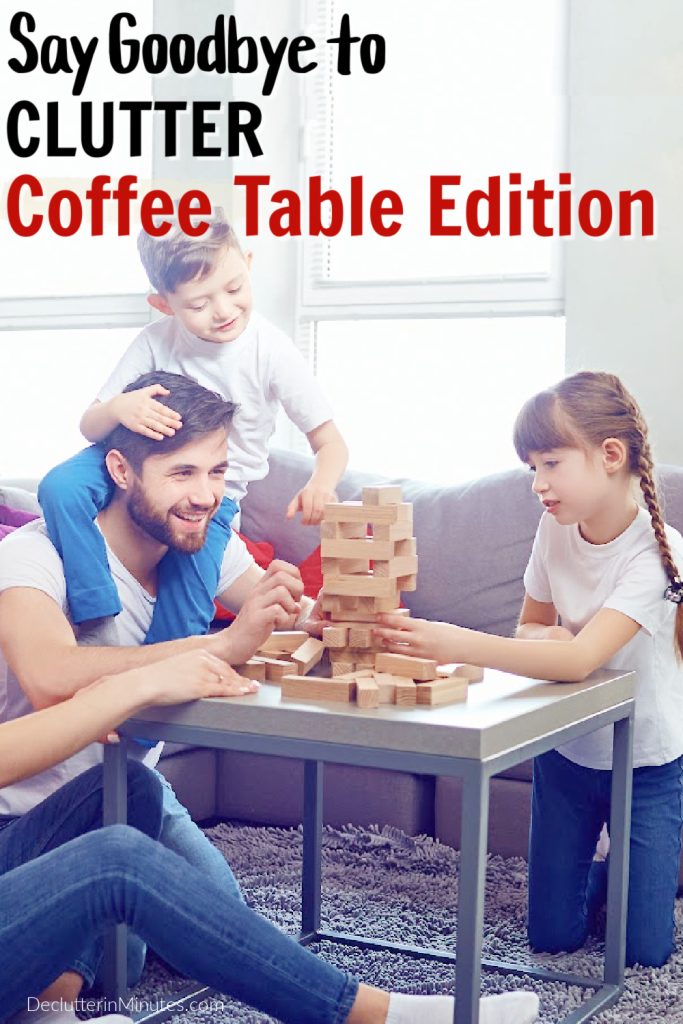 how to declutter a coffee table
