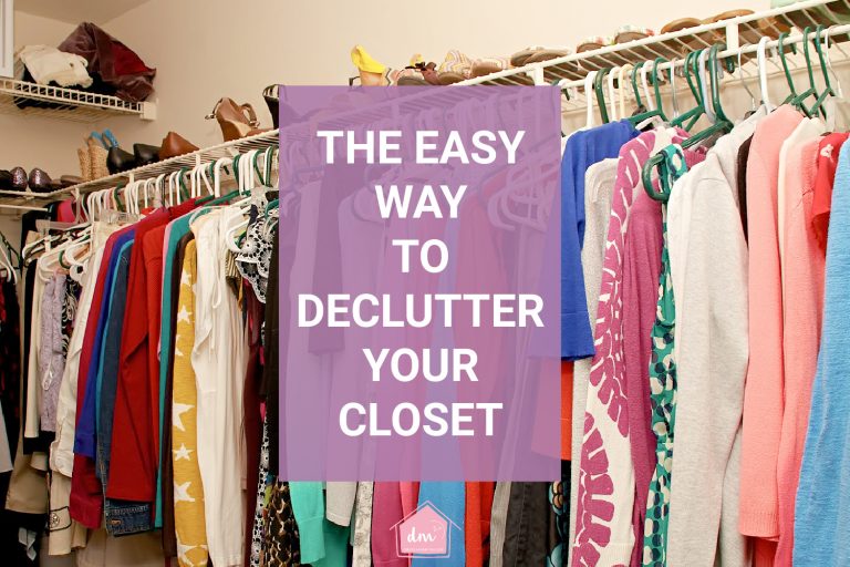How to declutter a closet