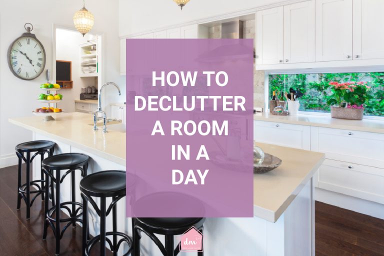 How to Declutter a room in a day