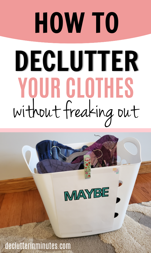 How to declutter your clothes without freaking. out