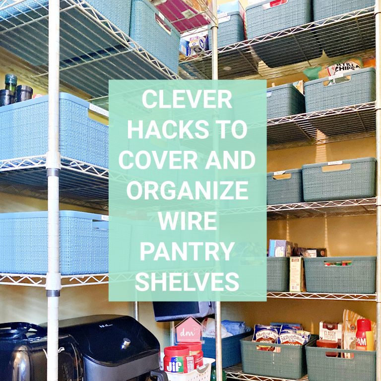 How to Cover Wire Pantry Shelves
