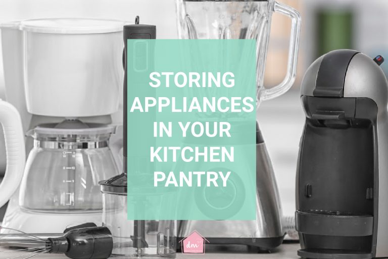 Storing Appliances in a Kitchen Pantry