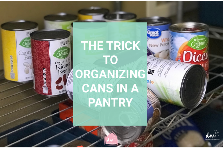The Trick to Organizing Cans in a pantry
