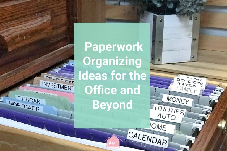 Home office paperwork organization ideas