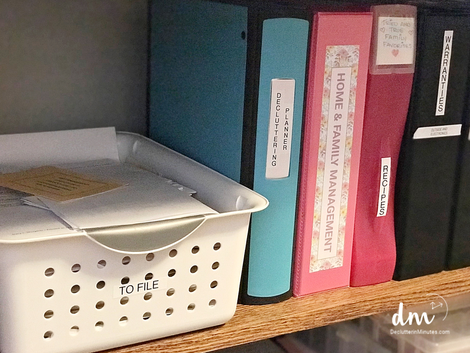 Home Office Paperwork Organization Ideas - Declutter in Minutes