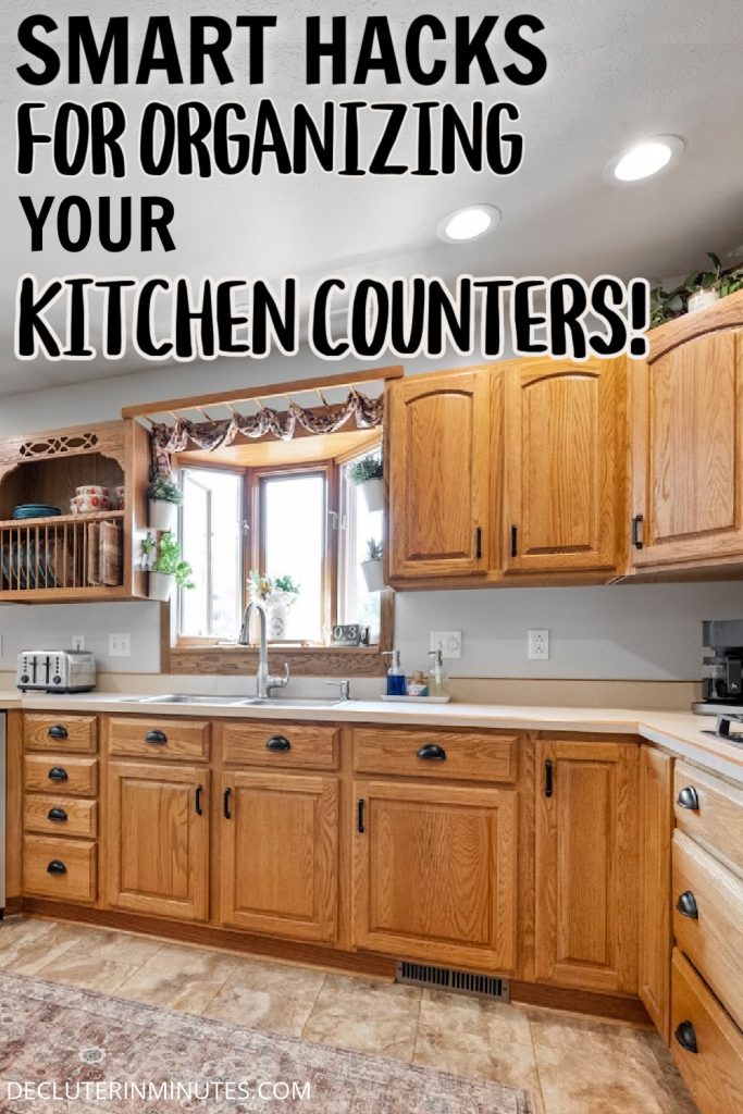 how to arrange kitchen appliances on a counter