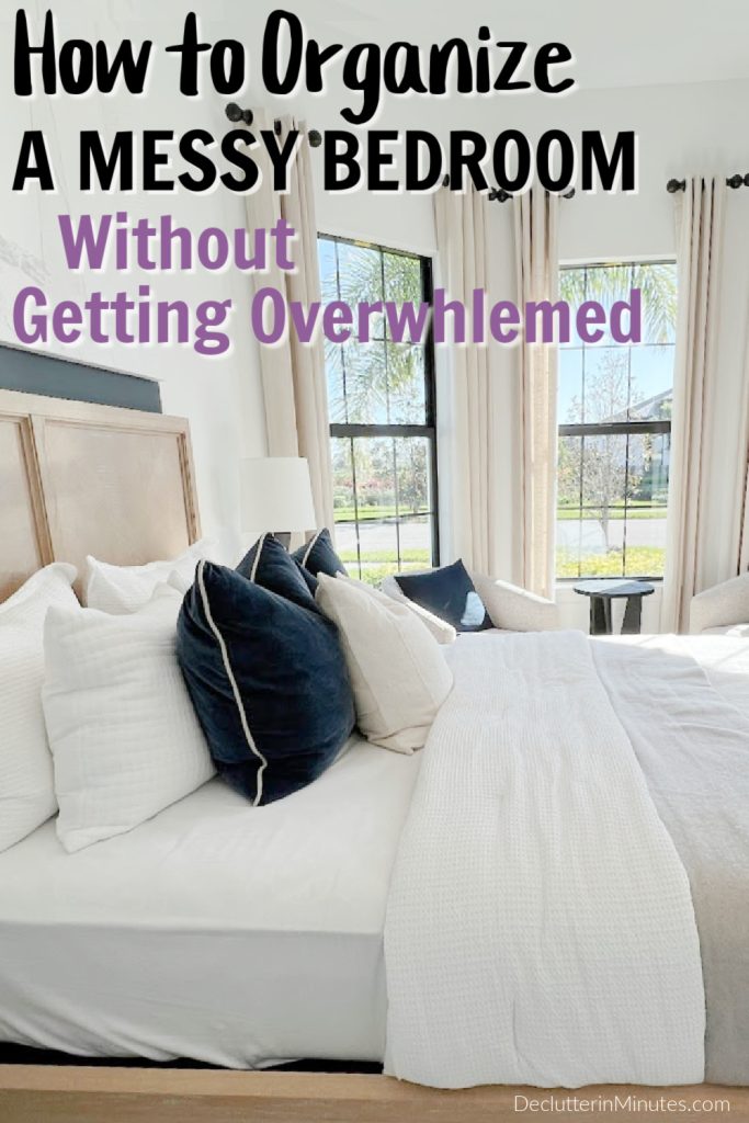 how to organize a messy bedroom