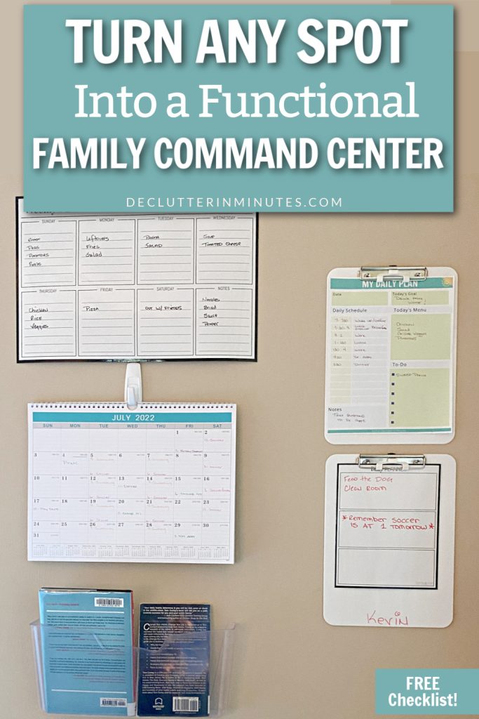 small space family command center