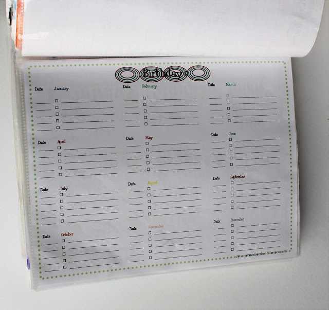 a minimalist family birthday calendar printable for the year.