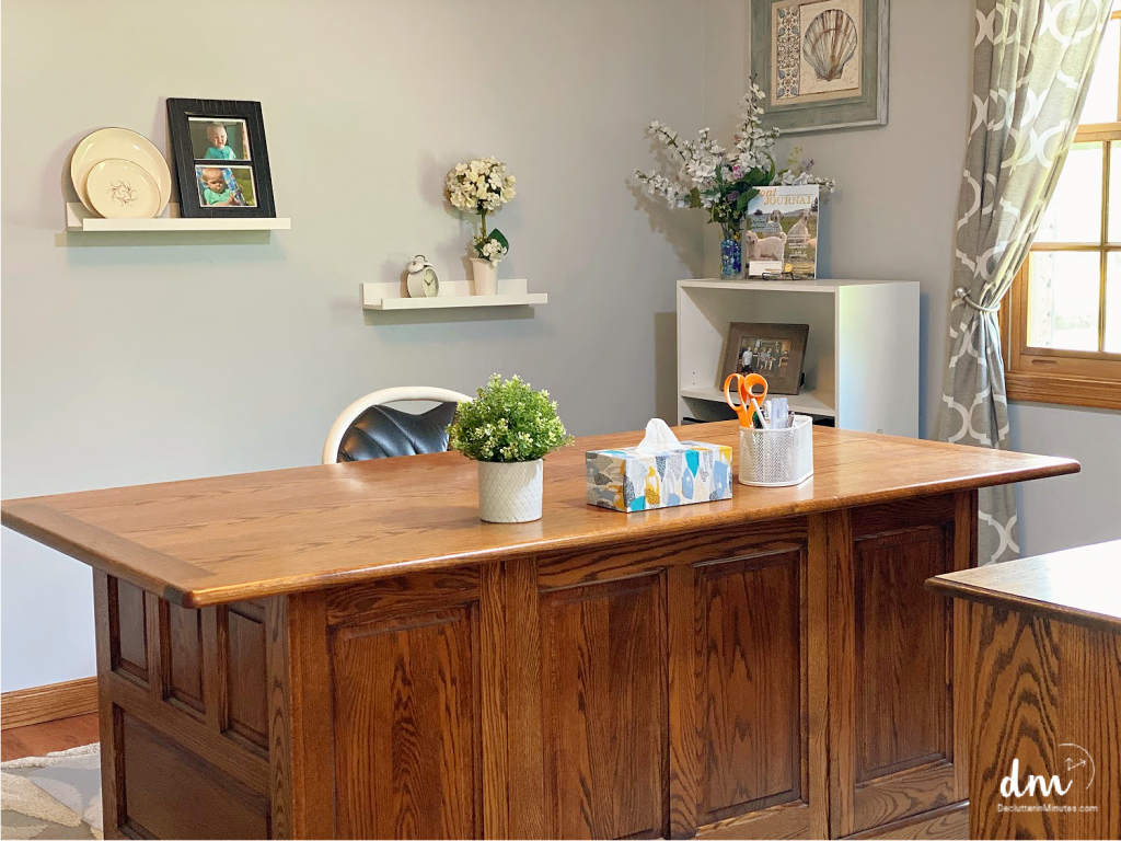 a neat and tidy home office