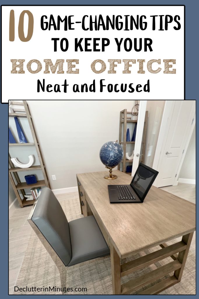 how to have a tidy home office