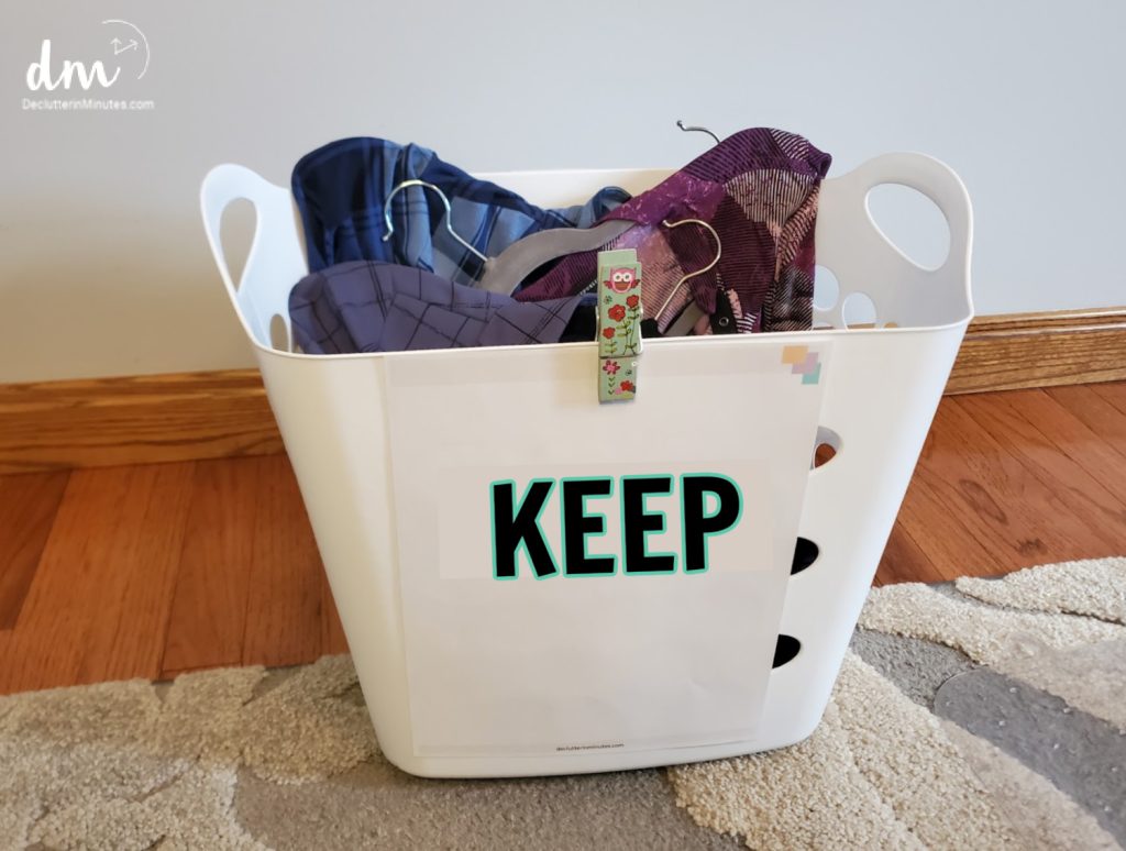 KEEP basket of clothes from a closet copy