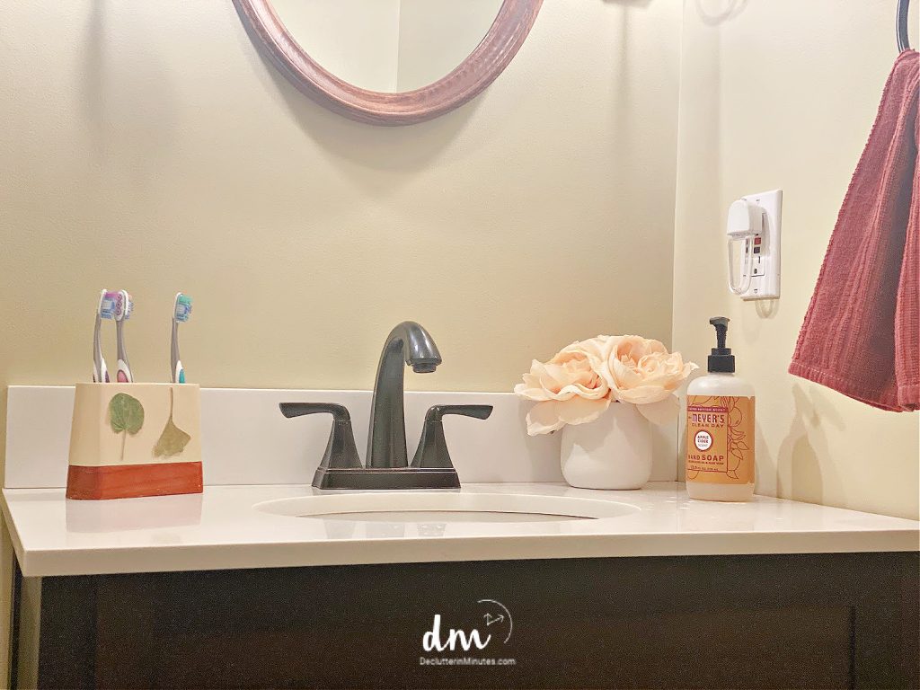 a neat and tidy bathroom sink