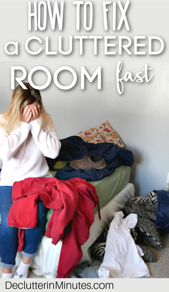how to fix a cluttered room fast