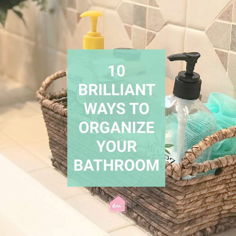 brilliant ways to organize your bathroom