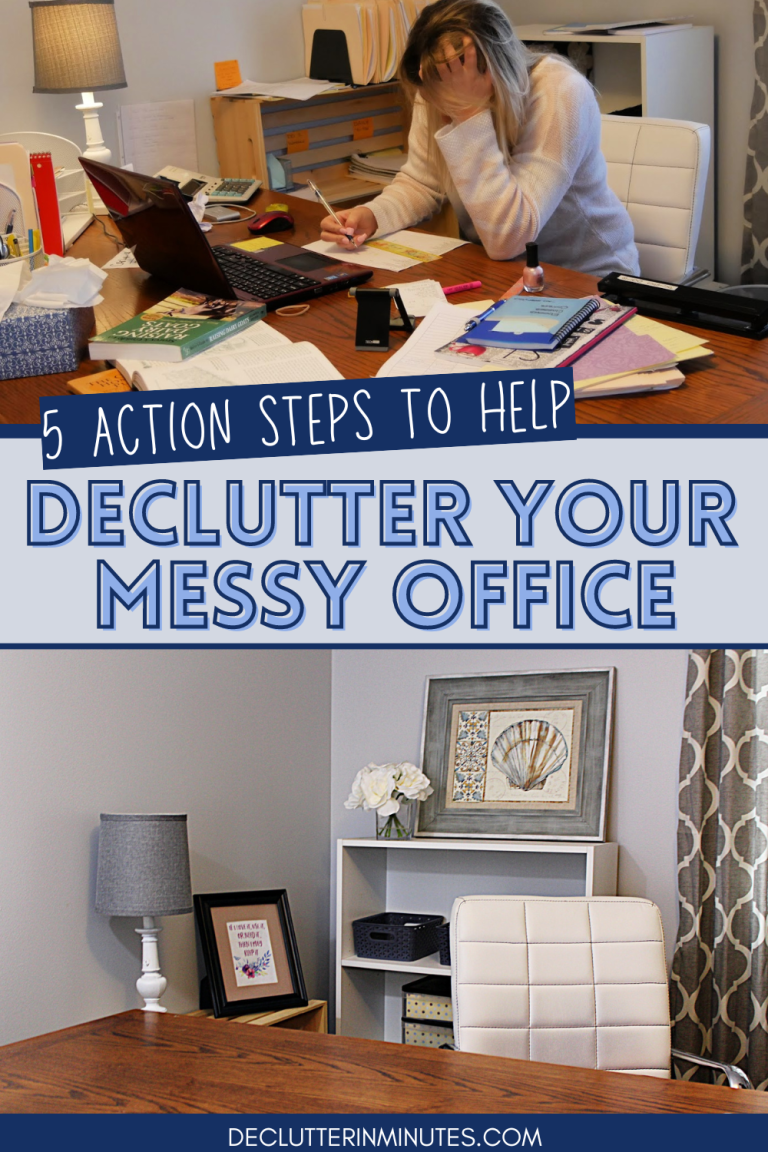 Cluttered Home Office: Your Guide to Decluttering - Declutter in Minutes