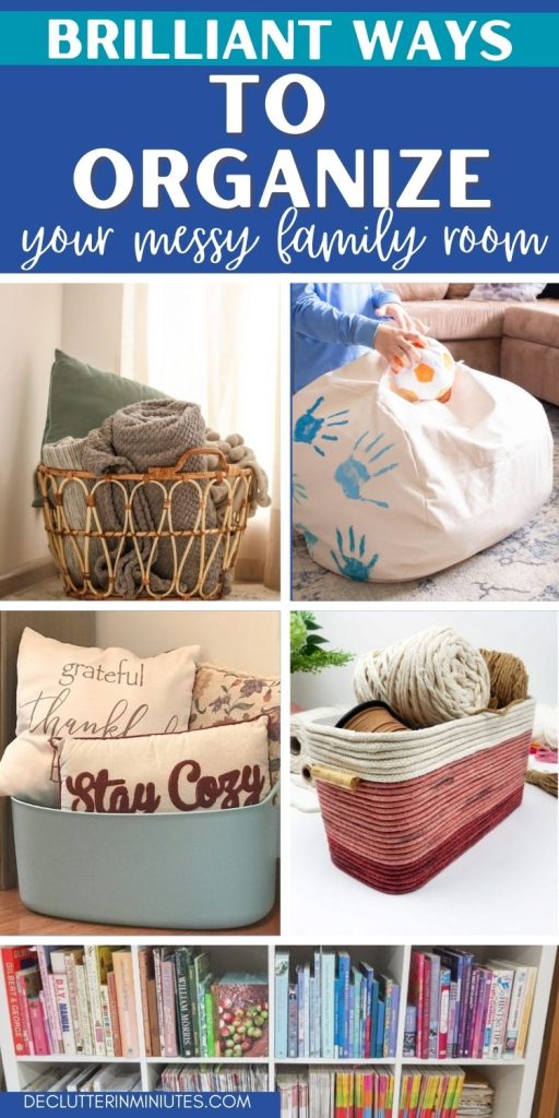 BRILLIANT WAYS TO ORGANIZE YOUR FAMILY ROOM