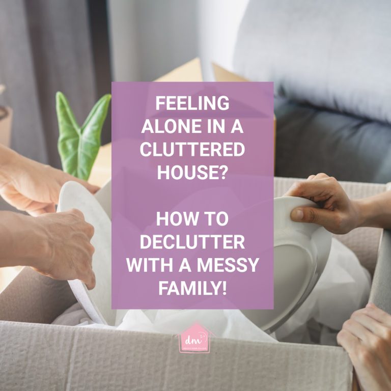 how to declutter when your family is messy