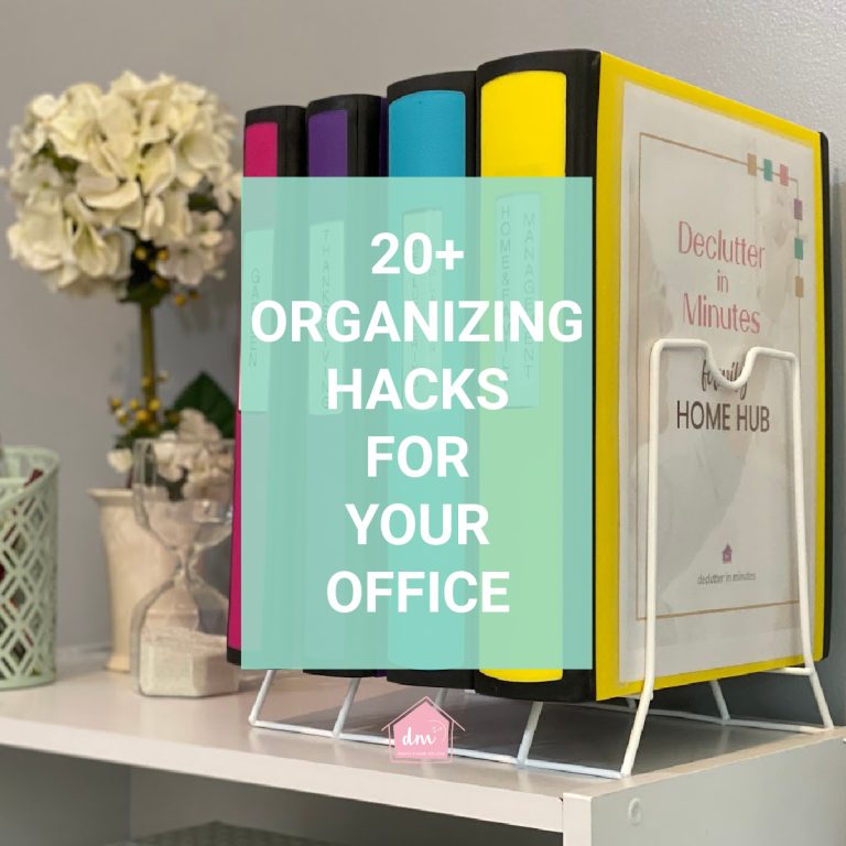ORGANIZING HACKS FOR THE HOME OFFICE