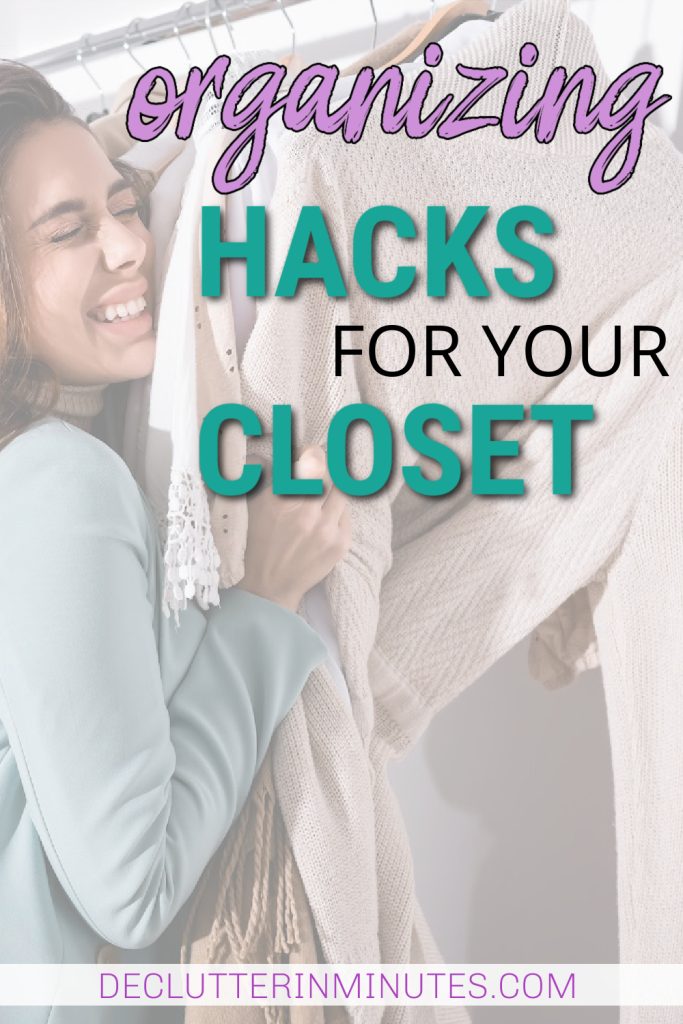 organizing hacks for the closet