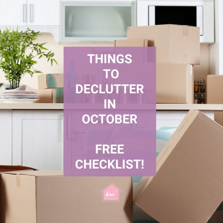 things to declutter in october