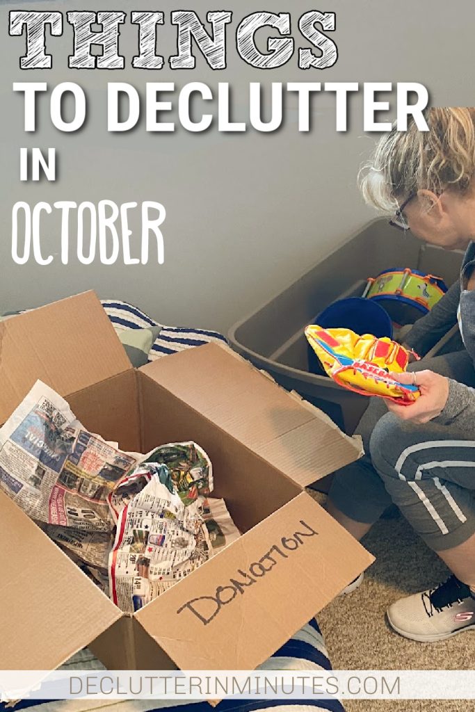 things to declutter in october