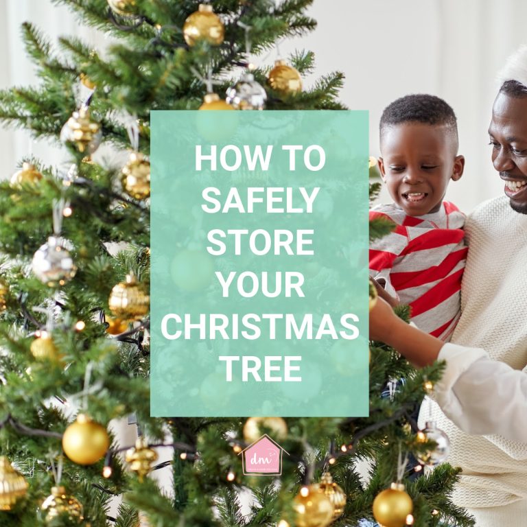 easy ways to store Christmas trees
