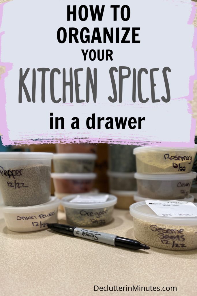 spice drawer organizer
