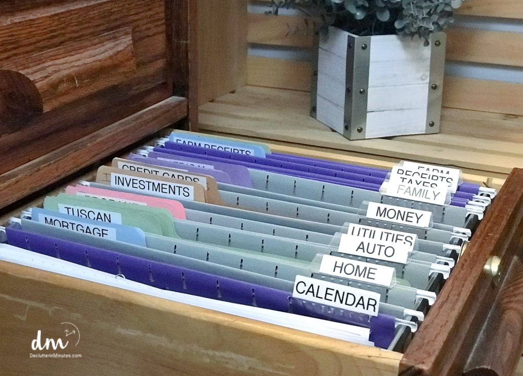 folders with labells
