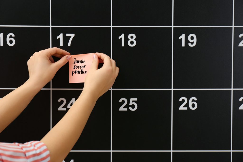 family command center calendar