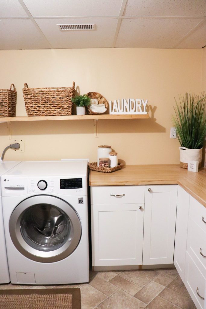 laundry room with a plant basket for decoration