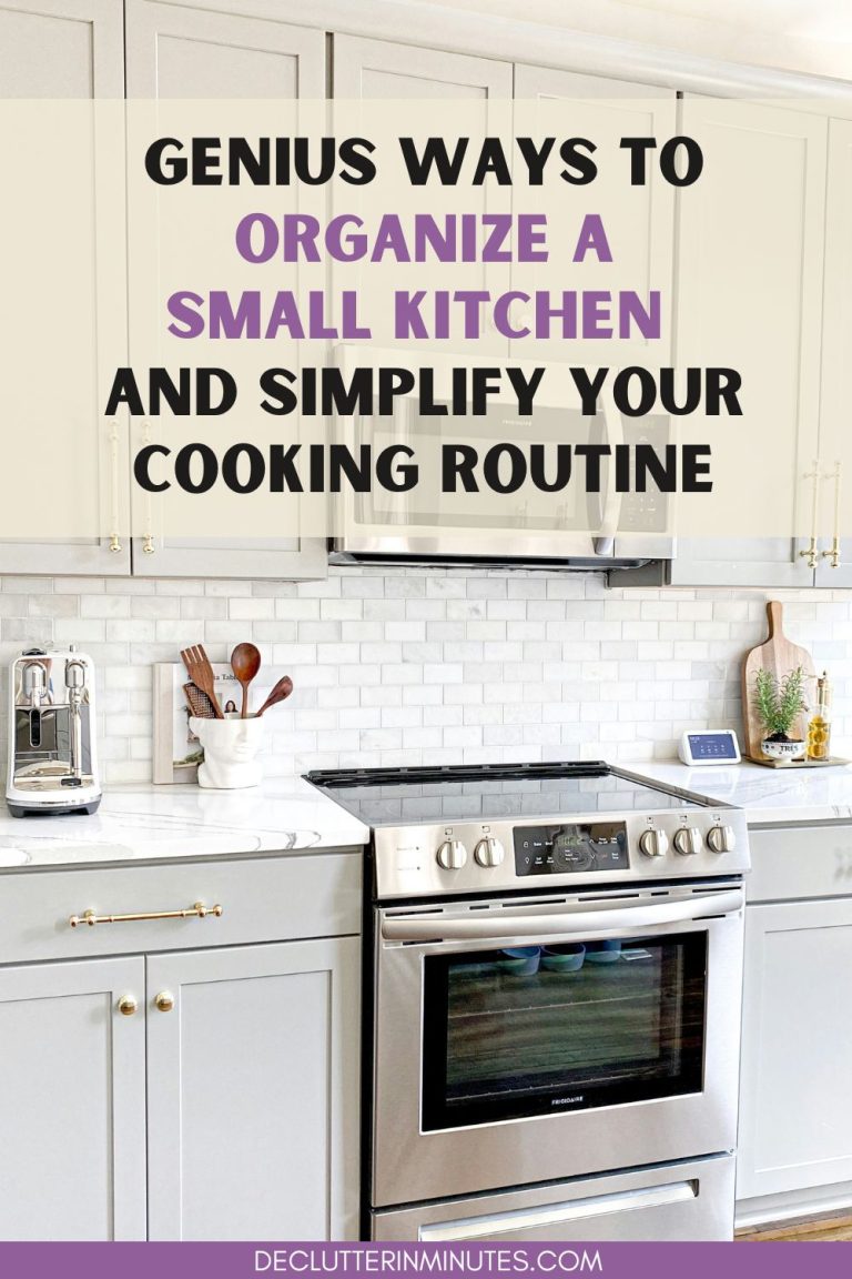 Genius Small Kitchen Organization Ideas - Declutter in Minutes