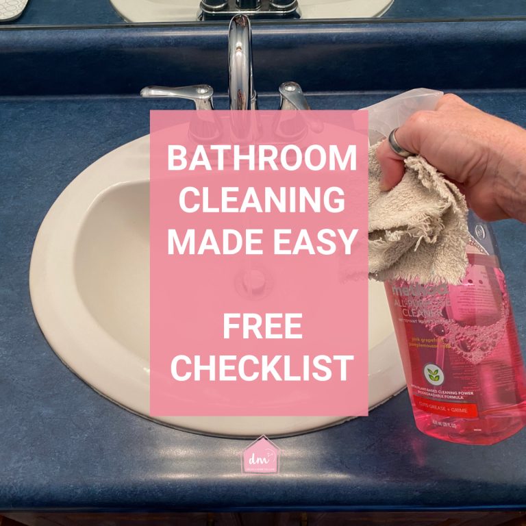 bathroom cleaning checklist